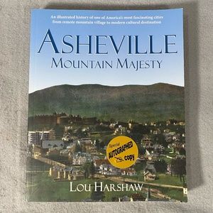 Asheville : Mountain Majesty by Lou Harshaw Paperback Book *Signed*